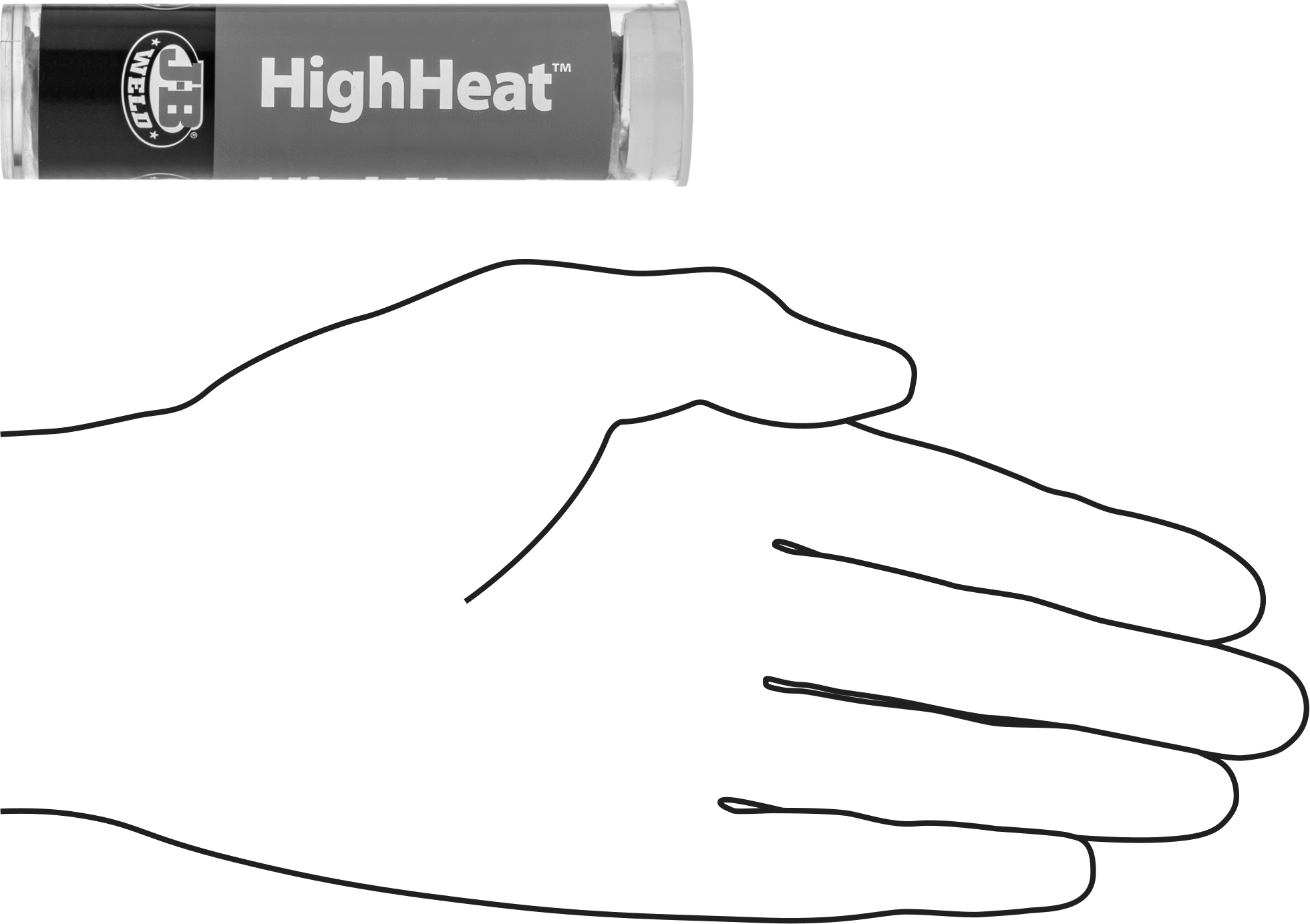 Yapısal Yapıştırıcı, Epoksi, J-B Weld Highheat, 2 oz. Çubuk