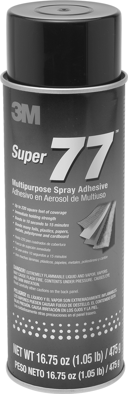 Sprey Yapıştırıcı, 3M 77, 16,8 oz. Kutu, Beyaz