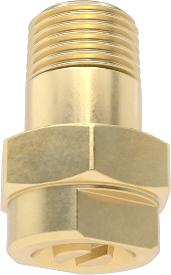 Katı Akışlı Püskürtme Memesi, Pirinç, 1/8 NPT Erkek, 0.006 gpm @ 10 PSI