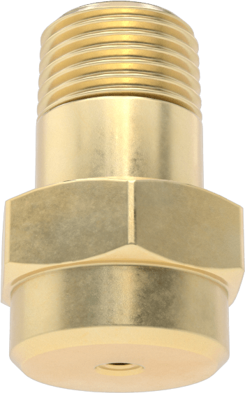 Katı Akışlı Püskürtme Memesi, Pirinç, 1/8 NPT Erkek, 0.25 gpm @ 10 PSI