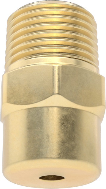 Katı Akışlı Püskürtme Memesi, Pirinç, 1/2 NPT Erkek, 4 gpm @ 10 PSI