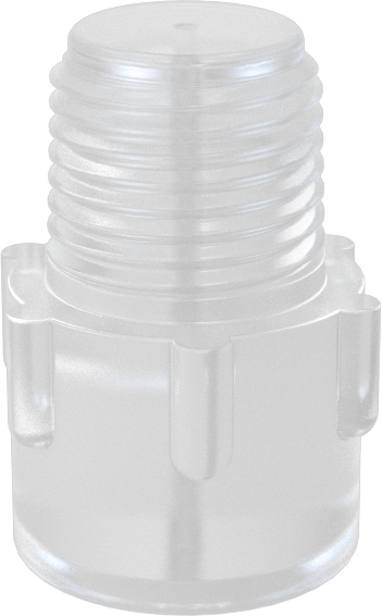 Katı Akışlı Püskürtme Memesi, PVDF Plastik, 1/8 NPT Erkek, 0.1 gpm @ 10 PSI