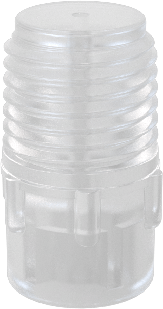 Katı Akışlı Püskürtme Memesi, PVDF Plastik, 1/4 NPT Erkek, 0.3 gpm @ 10 PSI