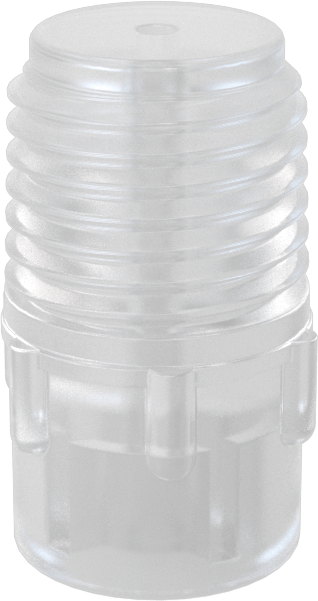 Katı Akışlı Püskürtme Memesi, PVDF Plastik, 1/4 NPT Erkek, 0.5 gpm @ 10 PSI