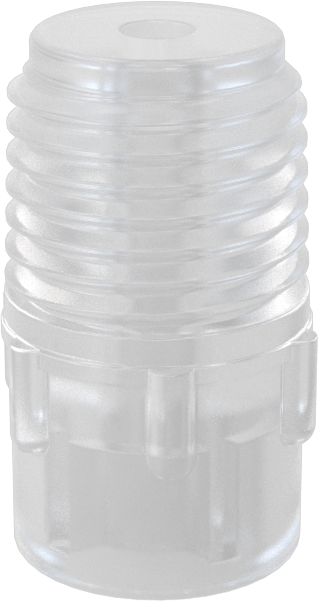 Katı Akışlı Püskürtme Memesi, PVDF Plastik, 1/4 NPT Erkek, 1.5 gpm @ 10 PSI