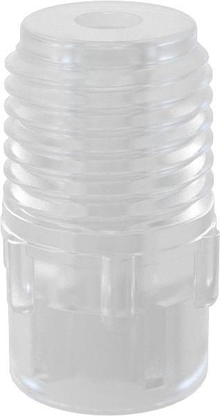 Katı Akışlı Püskürtme Memesi, PVDF Plastik, 1/4 NPT Erkek, 2.5 gpm @ 10 PSI
