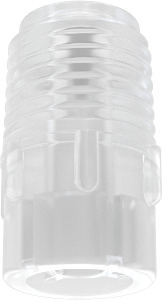 Katı Akışlı Püskürtme Memesi, PVDF Plastik, 1/4 NPT Erkek, 2.5 gpm @ 10 PSI
