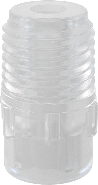 Katı Akışlı Püskürtme Memesi, PVDF Plastik, 1/4 NPT Erkek, 3.5 gpm @ 10 PSI