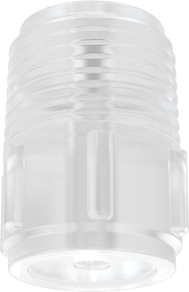 Katı Akışlı Püskürtme Memesi, PVDF Plastik, 3/8 NPT Erkek, 1.5 gpm @ 10 PSI
