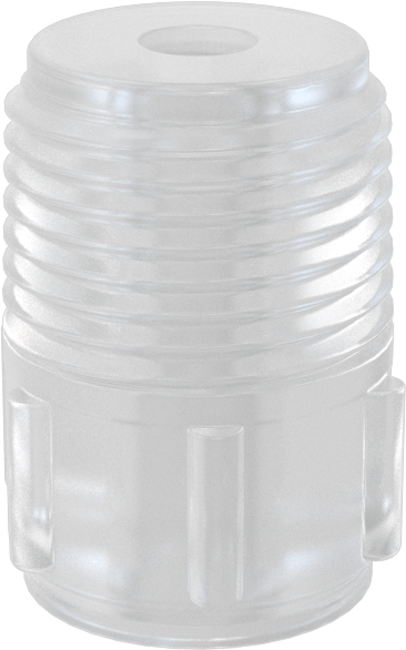 Katı Akışlı Püskürtme Memesi, PVDF Plastik, 3/8 NPT Erkek, 3.5 gpm @ 10 PSI