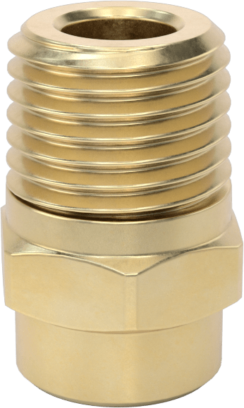 Katı Akışlı Püskürtme Memesi, Pirinç, 1/4 NPT Erkek, 10 PSI'da 0,4 gpm