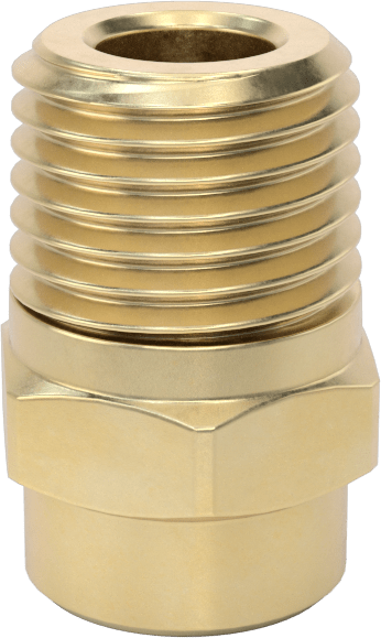 Katı Akışlı Püskürtme Memesi, Pirinç, 1/4 NPT Erkek, 10 PSI'da 0,9 gpm