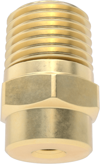 Katı Akışlı Püskürtme Memesi, Pirinç, 1/4 NPT Erkek, 10 PSI'da 1,5 gpm