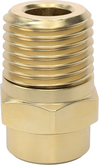 Katı Akışlı Püskürtme Memesi, Pirinç, 1/4 NPT Erkek, 10 PSI'da 2,4 gpm