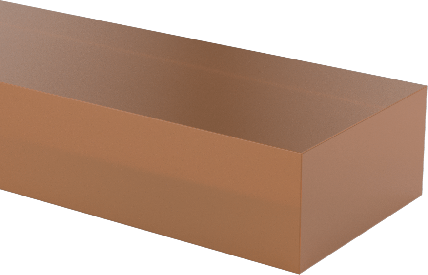 Ultem PEI Çubuk, 2" x 24" x 1"