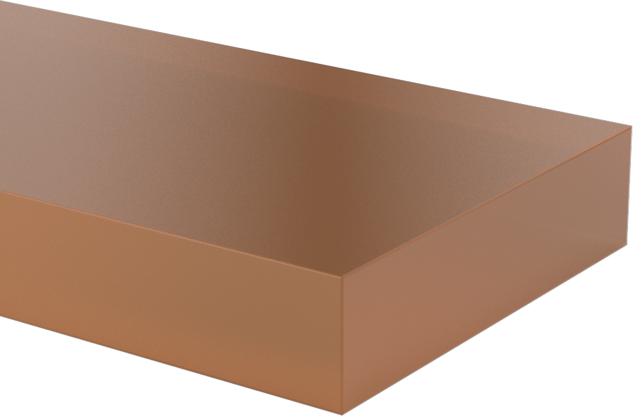 Ultem PEI Çubuk, 4" x 12" x 1"