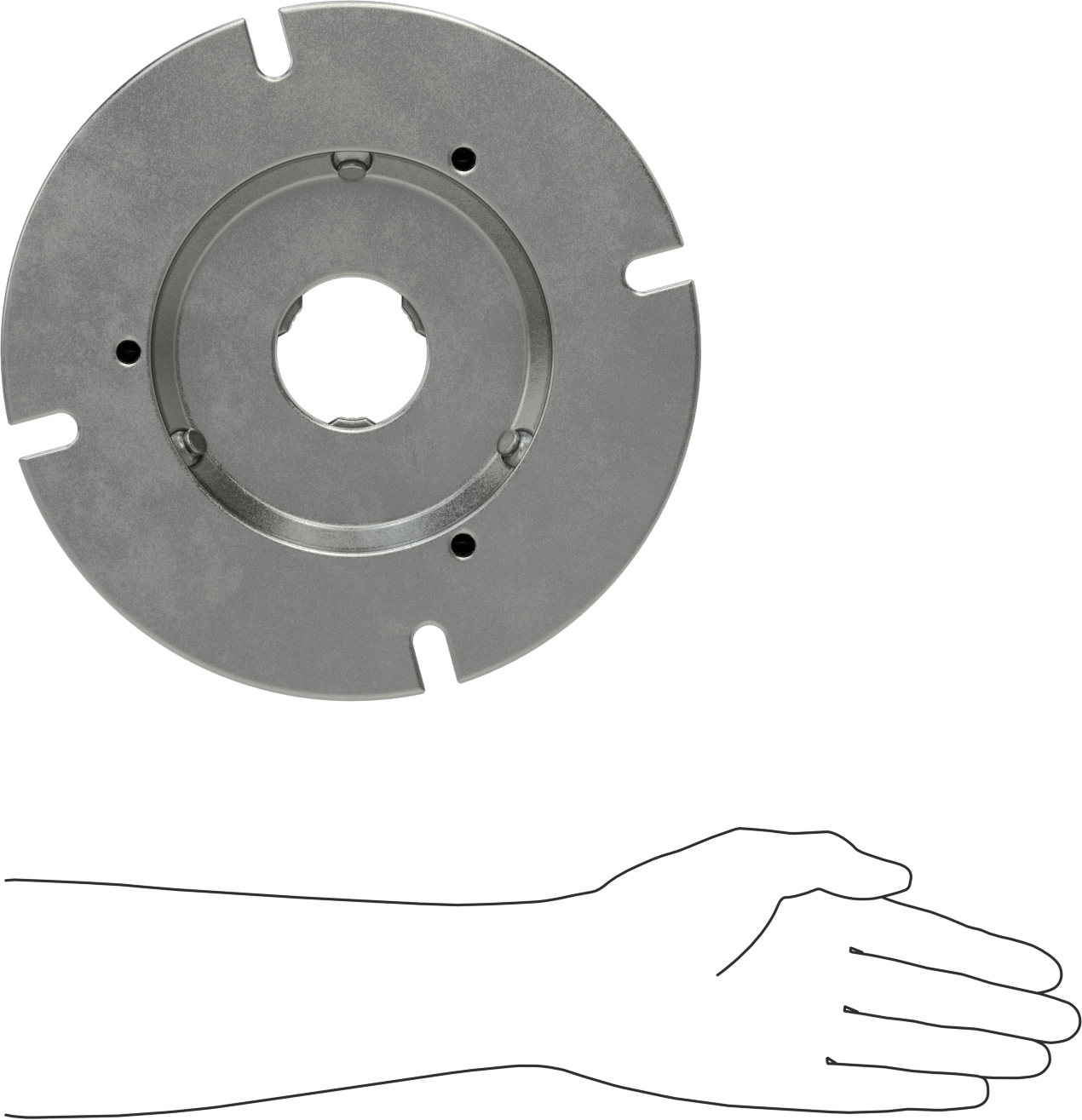 Sabit Sıkıştırma Çenesi Fikstürü, 3 Ters Çevrilebilir Çene, 11 mm ila 200 mm İş Parçası Dış Çapı için
