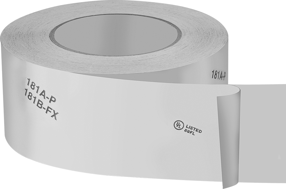 HVAC Bandı, UL 181A-P ile, UL 181B-Fx Baskılı, 2-1/2" Genişlik, 180 Fit Uzunluk