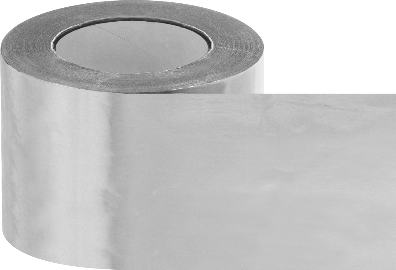 HVAC Bandı, Güçlendirilmiş, Alüminyum, 4" Genişlik, 150' Uzunluk, 0,006" Kalınlık