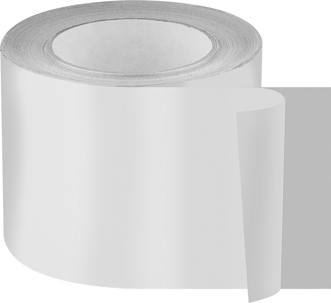 Folyo HVAC Bandı, Akrilik Yapıştırıcı, 4" Genişlik, 150 Fit Uzunluk, 0,0032" Toplam Kalınlık