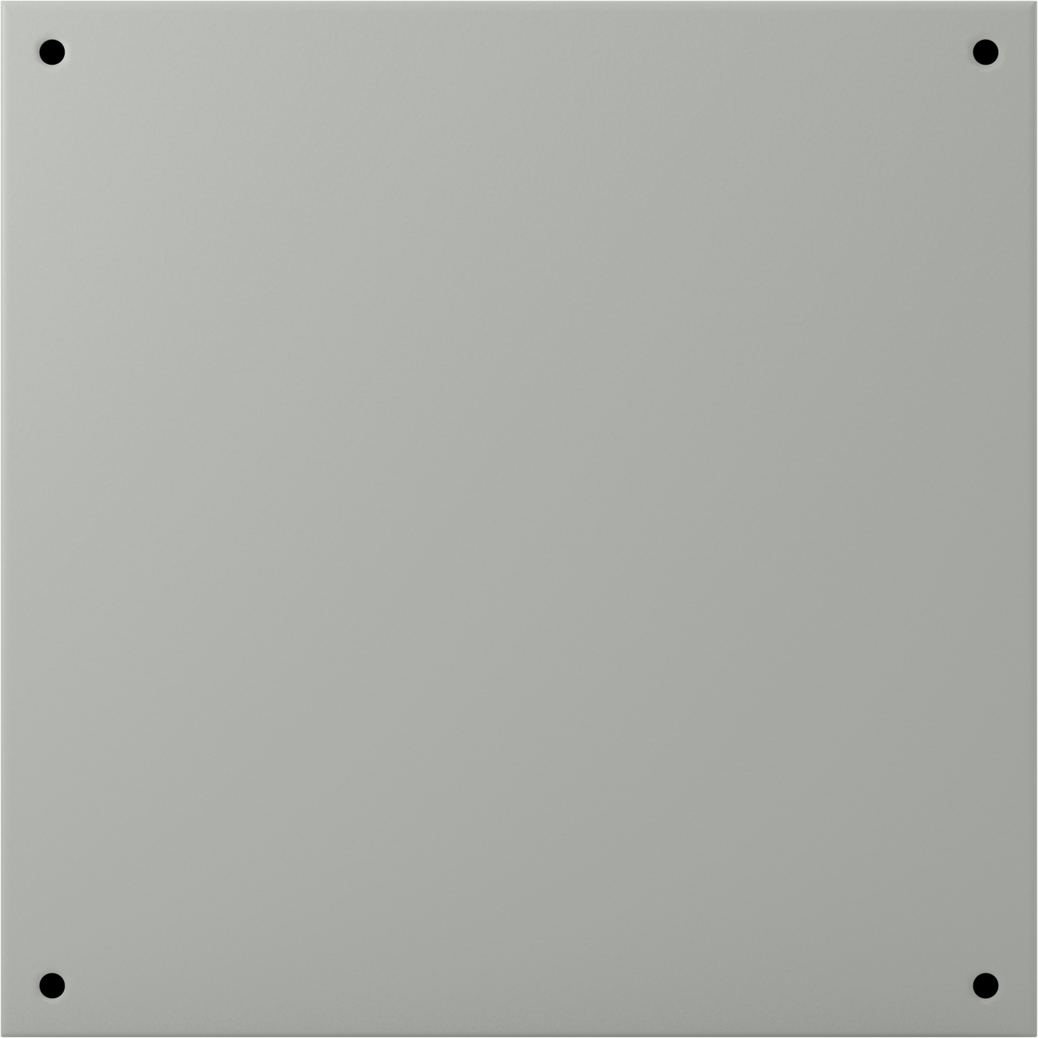 Kontrollü Erişimli Su Geçirmez Muhafaza, Toz Boyalı Çelik, 20“ Genişlik x 20” Yükseklik x 6" Derinlik