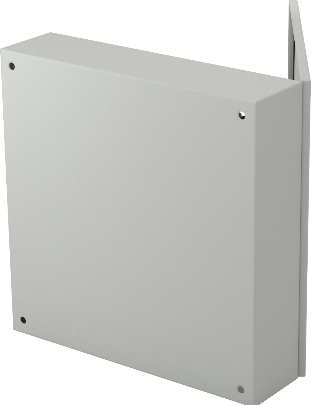 Kontrollü Erişimli Su Geçirmez Muhafaza, Toz Boyalı Çelik, 20“ Genişlik x 20” Yükseklik x 6" Derinlik