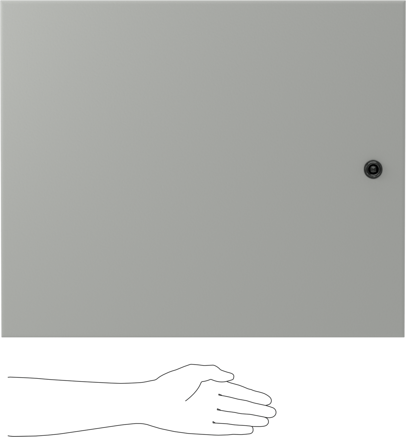 Kontrollü Erişimli Su Geçirmez Muhafaza, Toz Boyalı Çelik, 24“ Genişlik x 20” Yükseklik x 8" Derinlik
