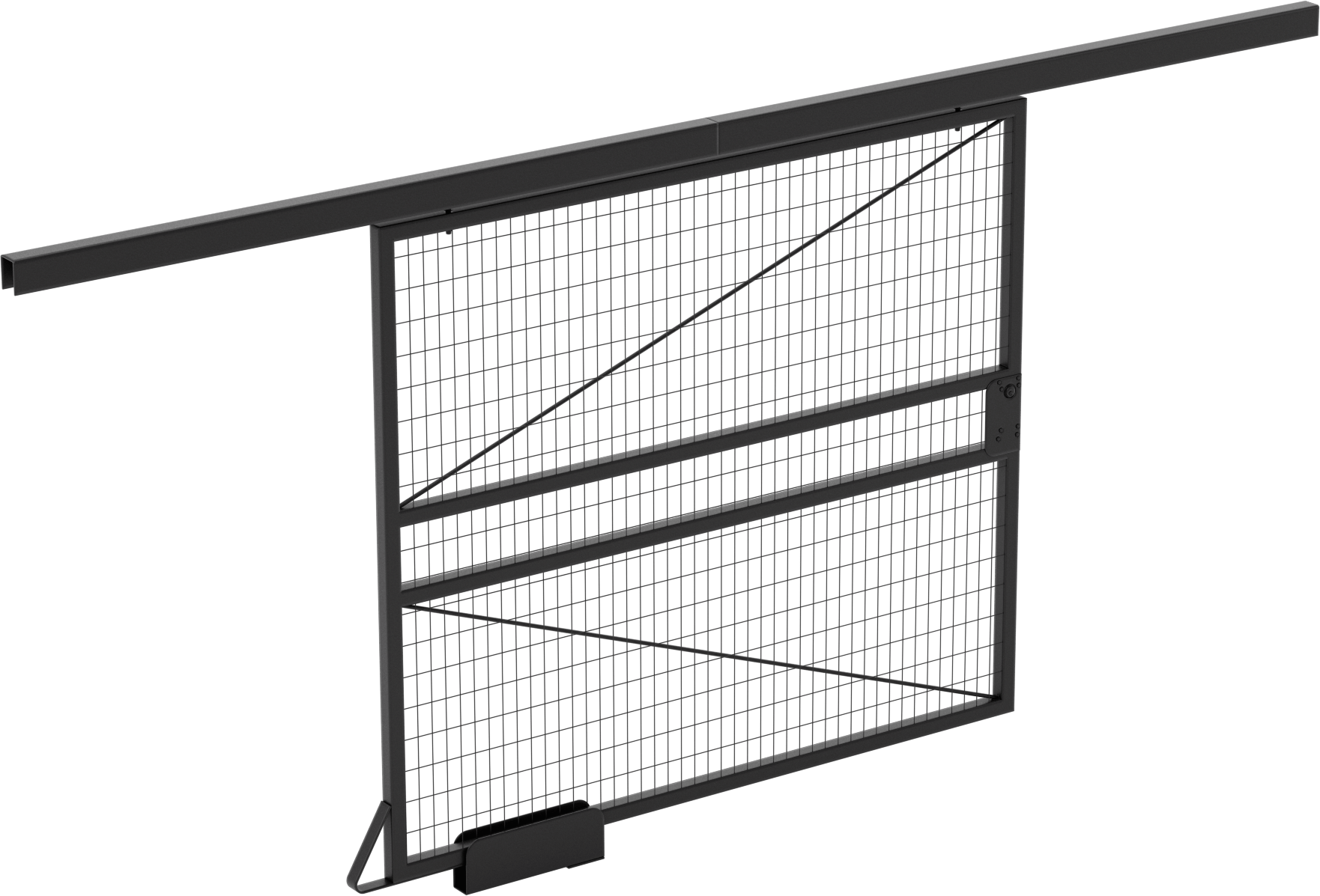 Kendi Tel Bölmenizi Oluşturun, Sürgülü Kapı, 7 Fit Yükseklik x 8 Fit Genişlik, Sola Kayar