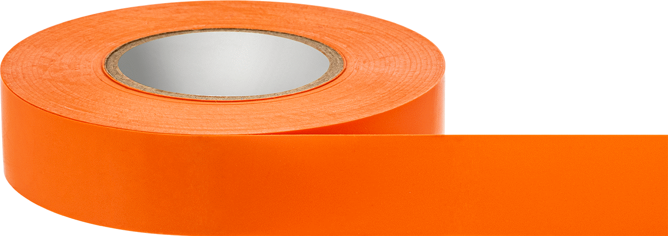 Elektrik Bandı, 3/4" Genişlik, 66 Fit Uzunluk, Turuncu