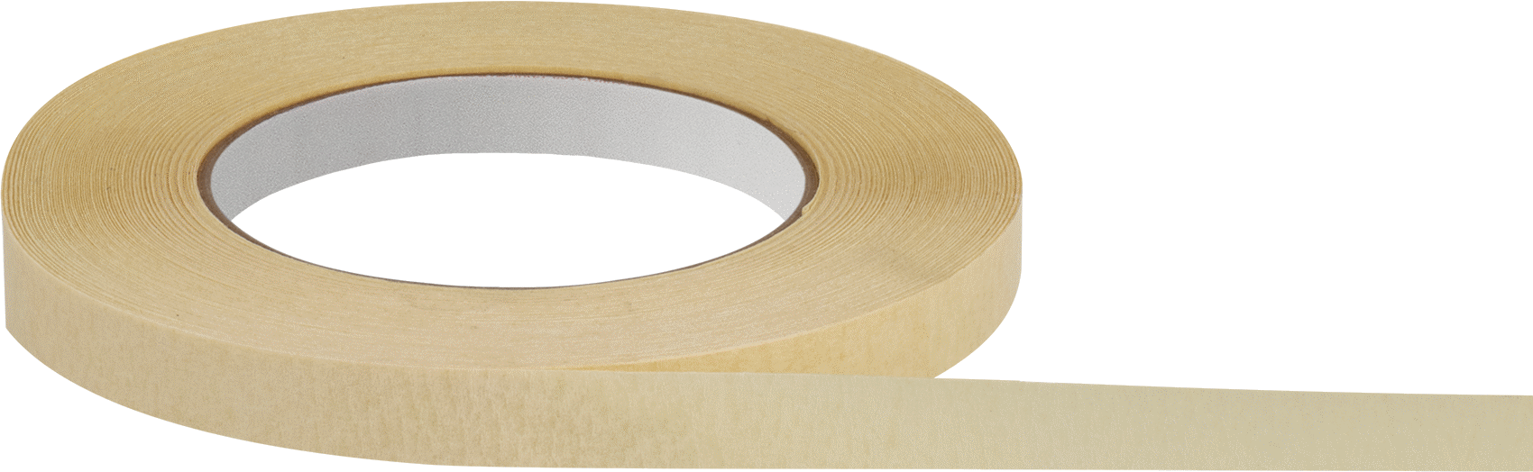 Yüksek Sıcaklık Maskeleme Bandı, Krem, 1/2" Genişlik, 180 Fit Uzunluk