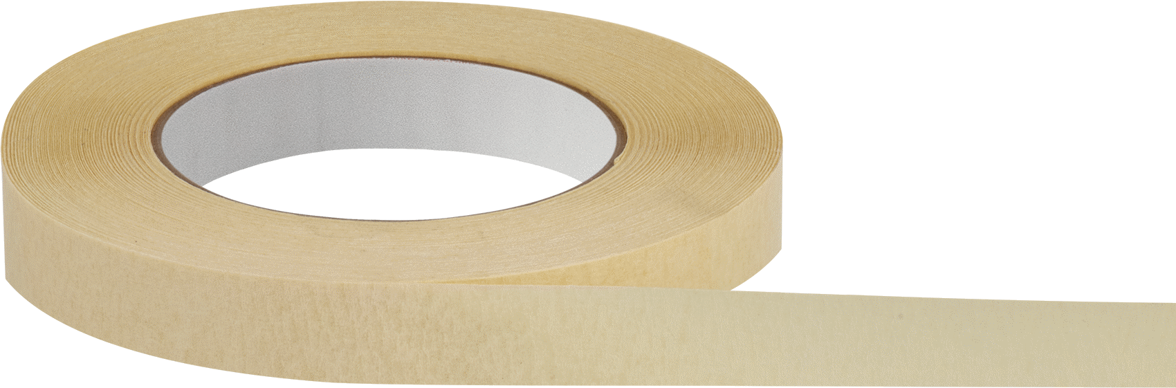Yüksek Sıcaklık Maskeleme Bandı, Krem, 3/4" Genişlik, 180 Fit Uzunluk