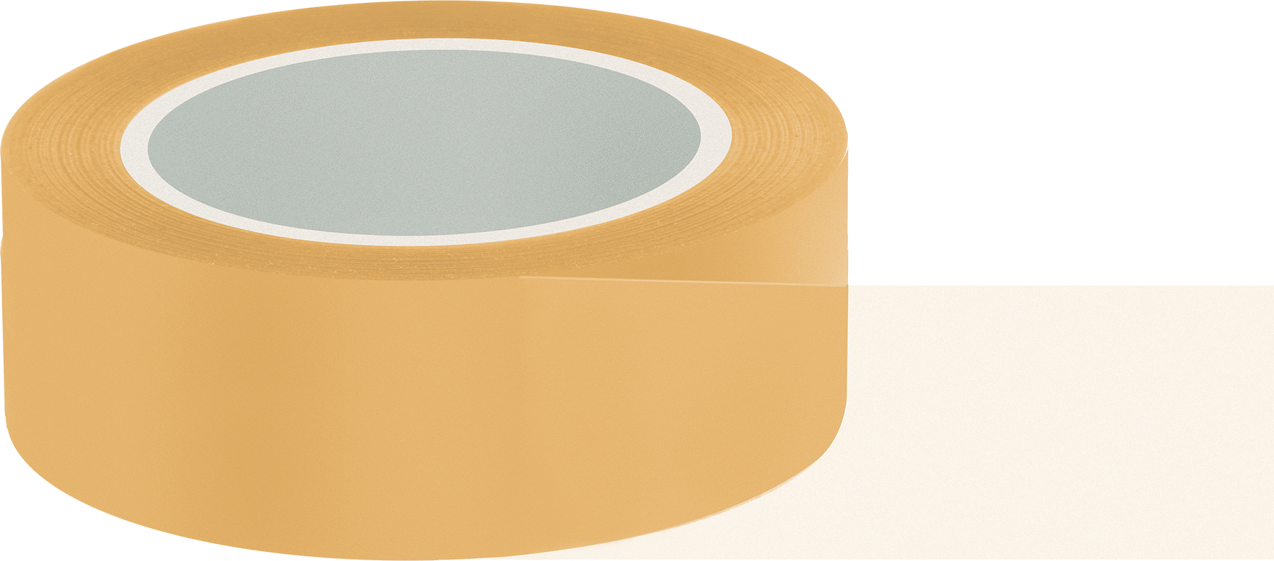 Toz Boya için Maskeleme Bandı, Şeffaf, 1-1/2" Genişlik, 216 Fit Uzunluk