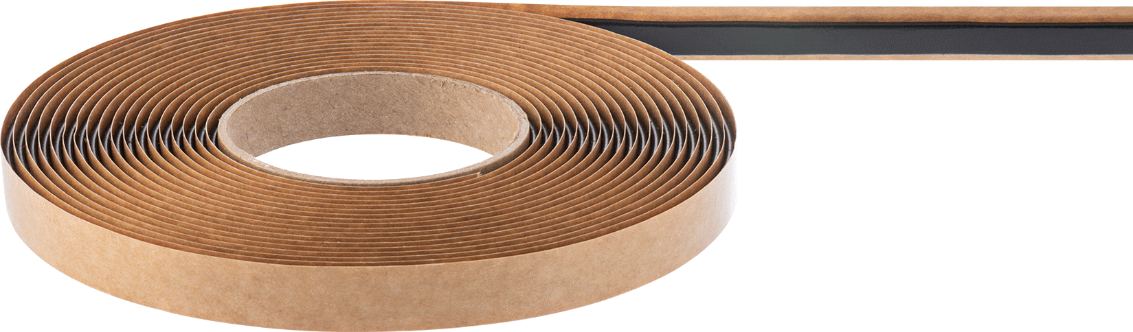 Kauçuk Sızdırmazlık Bandı, Butil Kauçuk, 3/8" Genişlik, 25 Fit Uzunluk