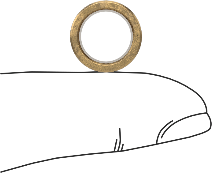 Mil. Spec. Yağ Emdirilmiş Kovanlı Rulman, 3/8" Mil Çapı, 1/2" Uzunluk
