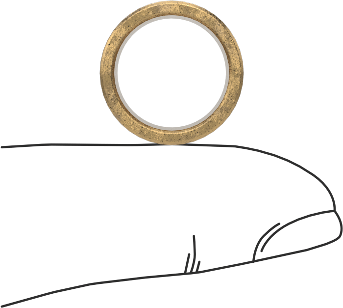 Mil. Spec. Yağ Emdirilmiş Kovanlı Rulman, 1/2" Mil Çapı için, 3/8" Uzunluk