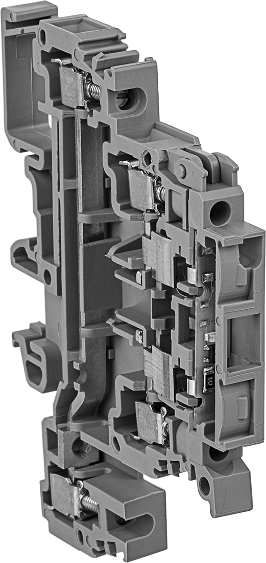 Two Circuits with Fuse Holder and Blown Fuse Indicator