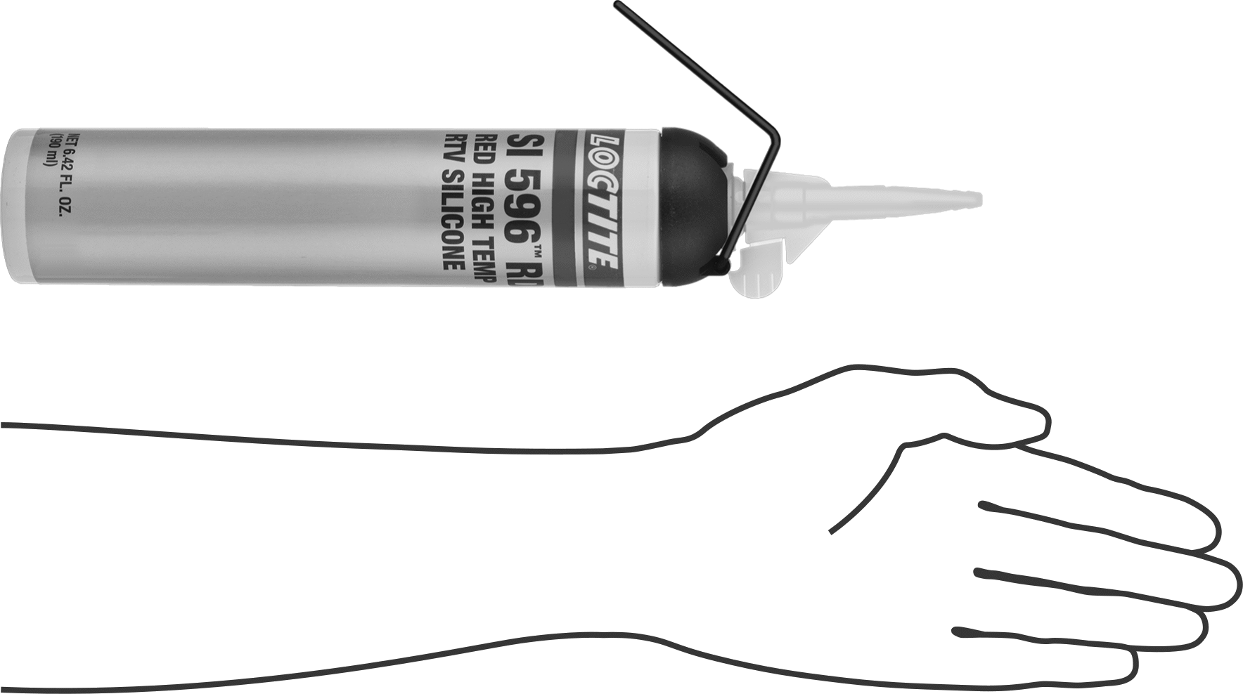 Loctite® Si 596 Rd Silikon Sızdırmazlık Maddesi, 6,4 FL. oz. Nozullu Teneke Kutu