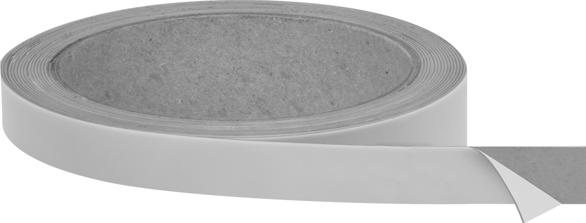 Teflon® PTFE'den Üretilmiş Düşük Sürtünmeli Bant, Ağır Hizmet Tipi, Akrilik, 1/2" Genişlik, 3 Fit Uzunluk, 0,022 inç Toplam Kalınlık