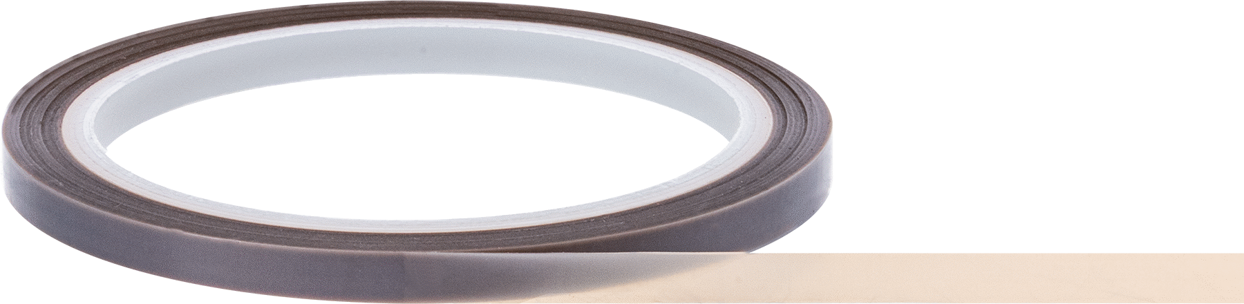 Teflon® PTFE'den Üretilmiş Düşük Sürtünmeli Bant, 0,012" Kalınlık, 1/4" Genişlik, 54 Fit Uzunluk