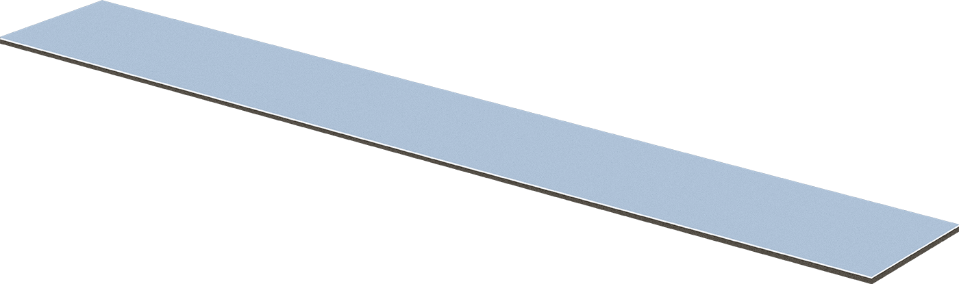 Teflon® PTFE'den Üretilmiş Düşük Sürtünmeli Bant, Yüksek Yapışma, 3M VHB 4941, 2 inç Genişlik, 1 Ayak Uzunluğunda
