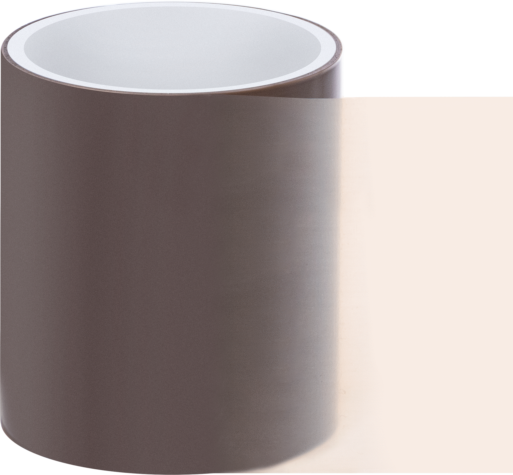 Teflon® PTFE'den Üretilmiş Düşük Sürtünmeli Bant, 0,005" Kalınlık, 4" Genişlik, 15 Fit Uzunluk