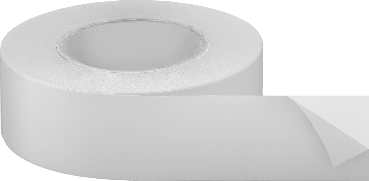 Teflon® FEP ile Üretilmiş Düşük Sürtünmeli Bant, Beyaz FEP Plastikten Üretilmiştir, 2 inç Genişlik, 108 Fit Uzunluk