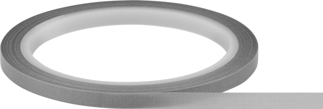 Düşük Sürtünmeli Fiberglas Bant, Silikon Yapıştırıcı, 1/4" Genişlik, 0,005" Kalınlık, 54 Fit Uzunluk