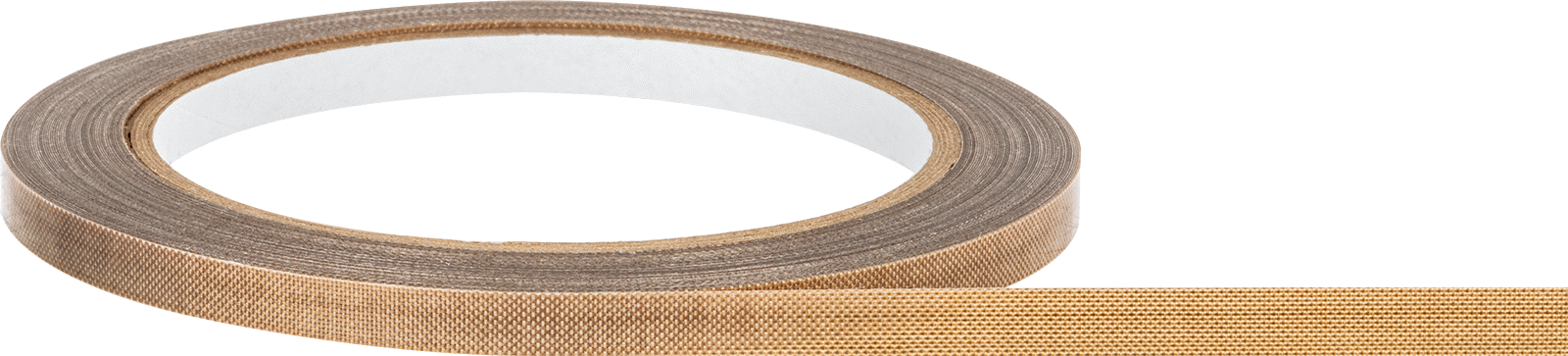 Düşük Sürtünmeli Fiberglas Bant, Silikon Yapıştırıcı, 1/4" Genişlik, 0,007" Kalınlık, 54 Fit Uzunluk