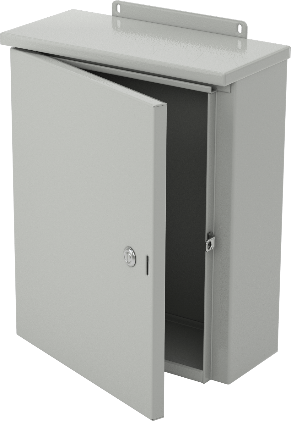 Dikey Montajlı Hava Koşullarına Dayanıklı Çelik Muhafaza, Menteşeli Kapaklı, 16“ Genişlik x 20” Yükseklik x 7" Derinlik