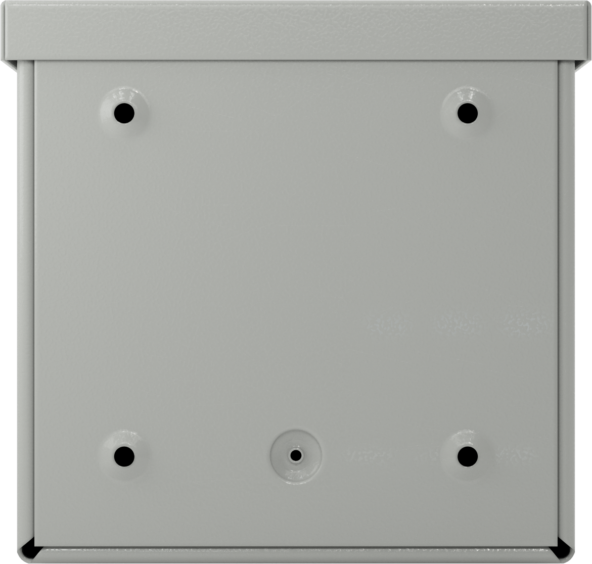 Dikey Montajlı Hava Koşullarına Dayanıklı Çelik Muhafaza, Çıkarılabilir Kapaklı, 8-1/2 inç Genişlik x 8-1/2 inç Yükseklik x 4-1/4 inç Derinlik