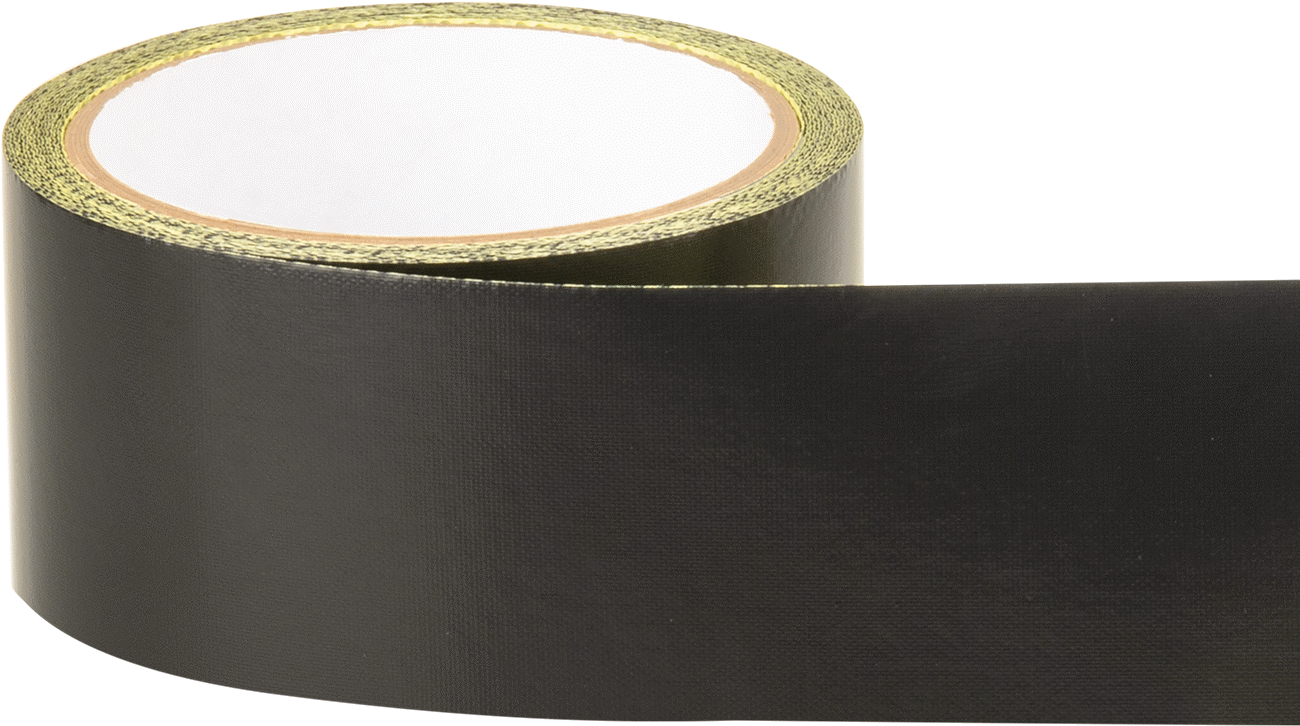 Antistatik Düşük Sürtünmeli Fiberglas Bant, Teflon® PTFE, 2 inç Genişlik, 15 Fit Uzunluk, 0,008 inç Toplam Kalınlık