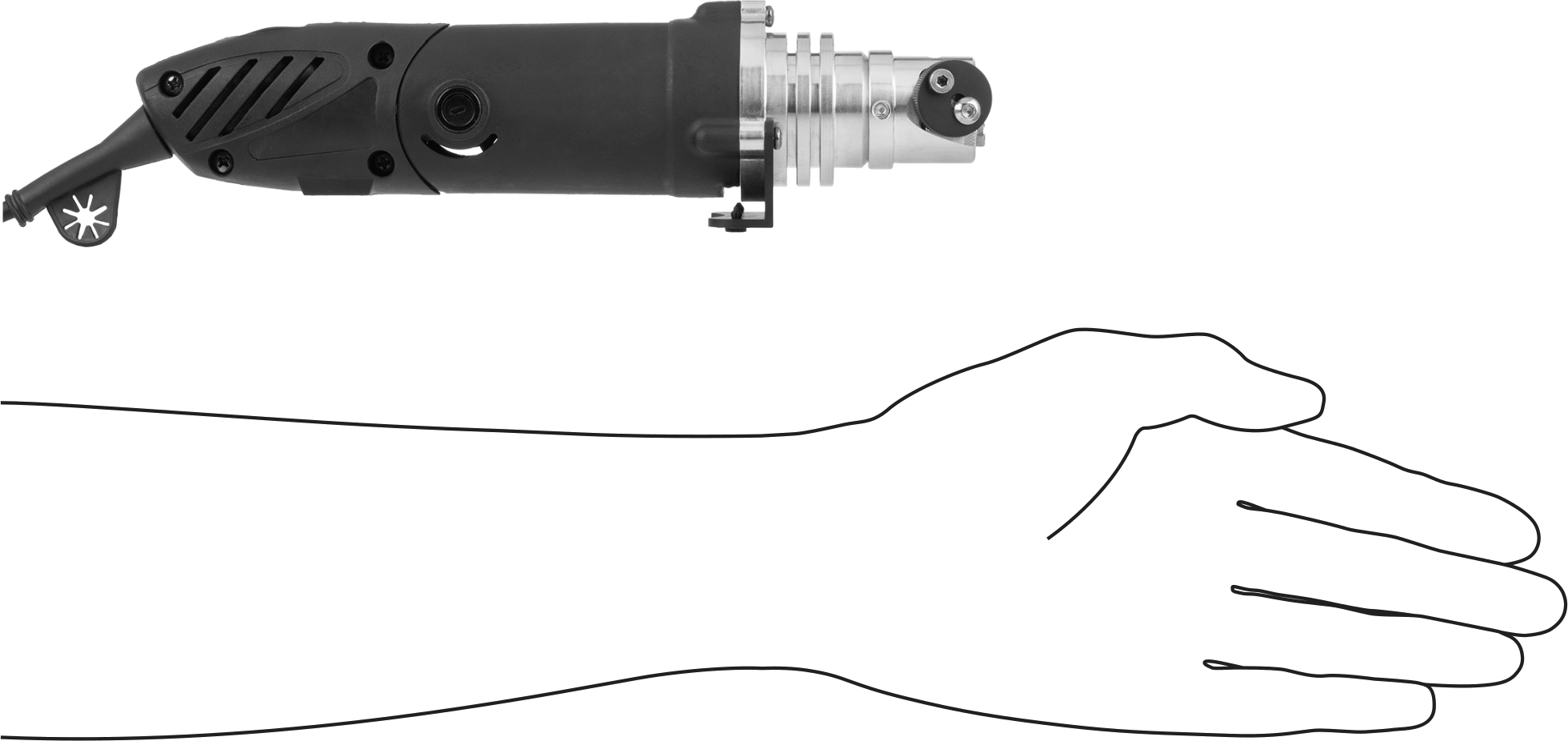 Tungsten Elektrot Öğütücü, Ayarlanabilir Başlıklı Elektrikli, 120V AC