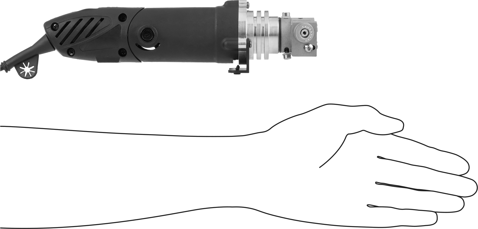 Tungsten Elektrot Öğütücü, Ayarlanabilir Başlık ve Toz Toplama Silindiri, 120V AC