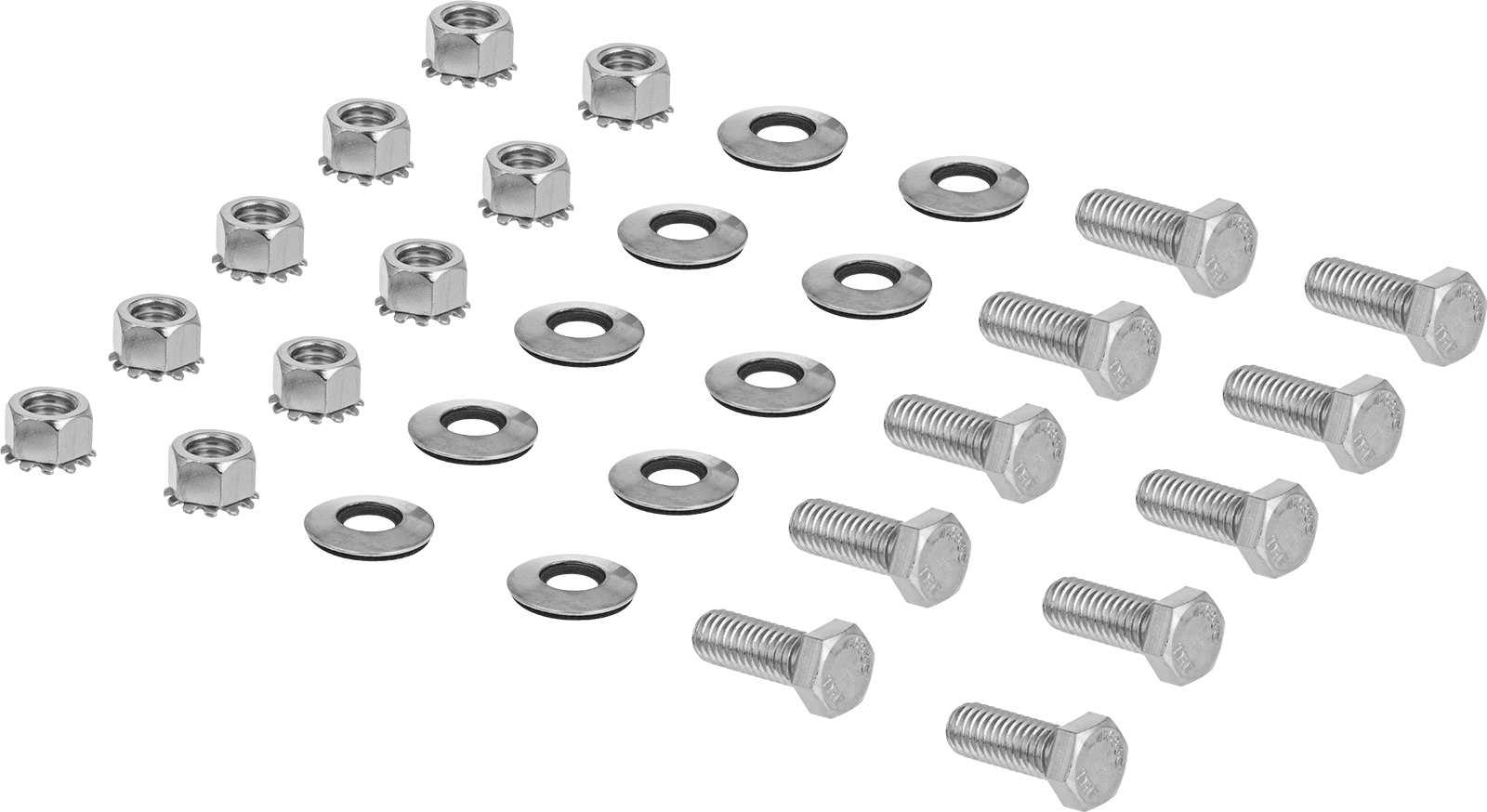 Muhafazalar için Bağlantı Elemanı Kiti, 1/4“-20 x 1” Uzunluk